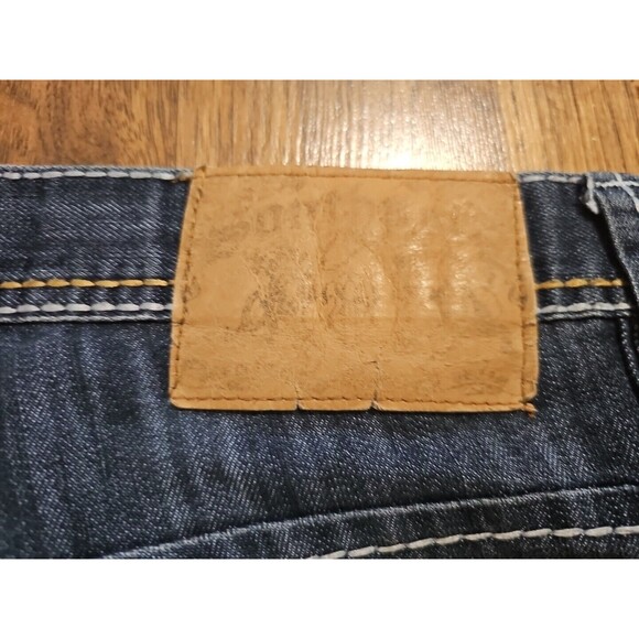 VTG Y2K Southpole Blue Denim Stonewashed Jeans 36x32 Thick Stitch Embroidered - Picture 9 of 9